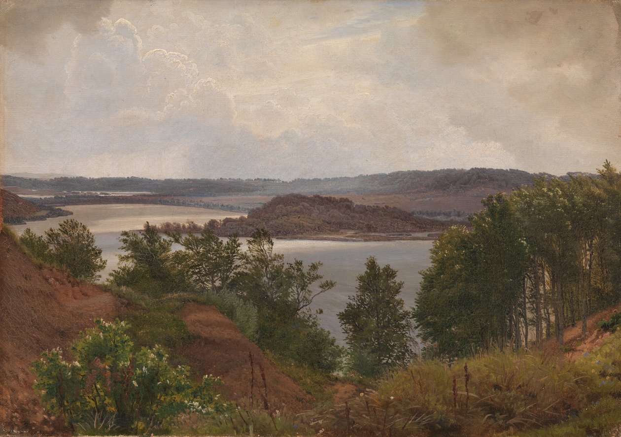 The Lakes at Laven near Silkeborg af Vilhelm Kyhn
