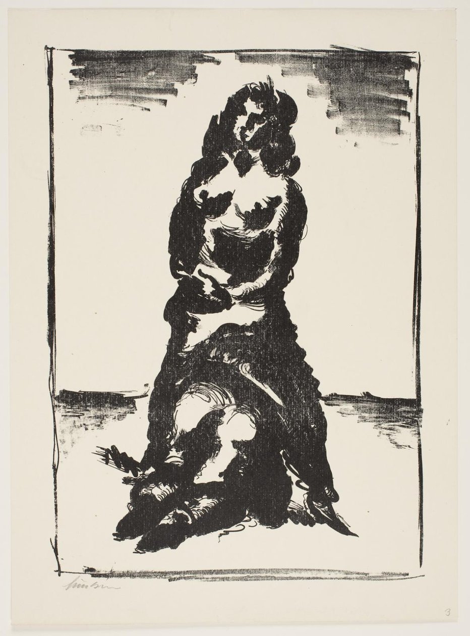 Blad fra "Klingens Kunstnermappe Nr. 2" af Vilhelm Lundstrøm