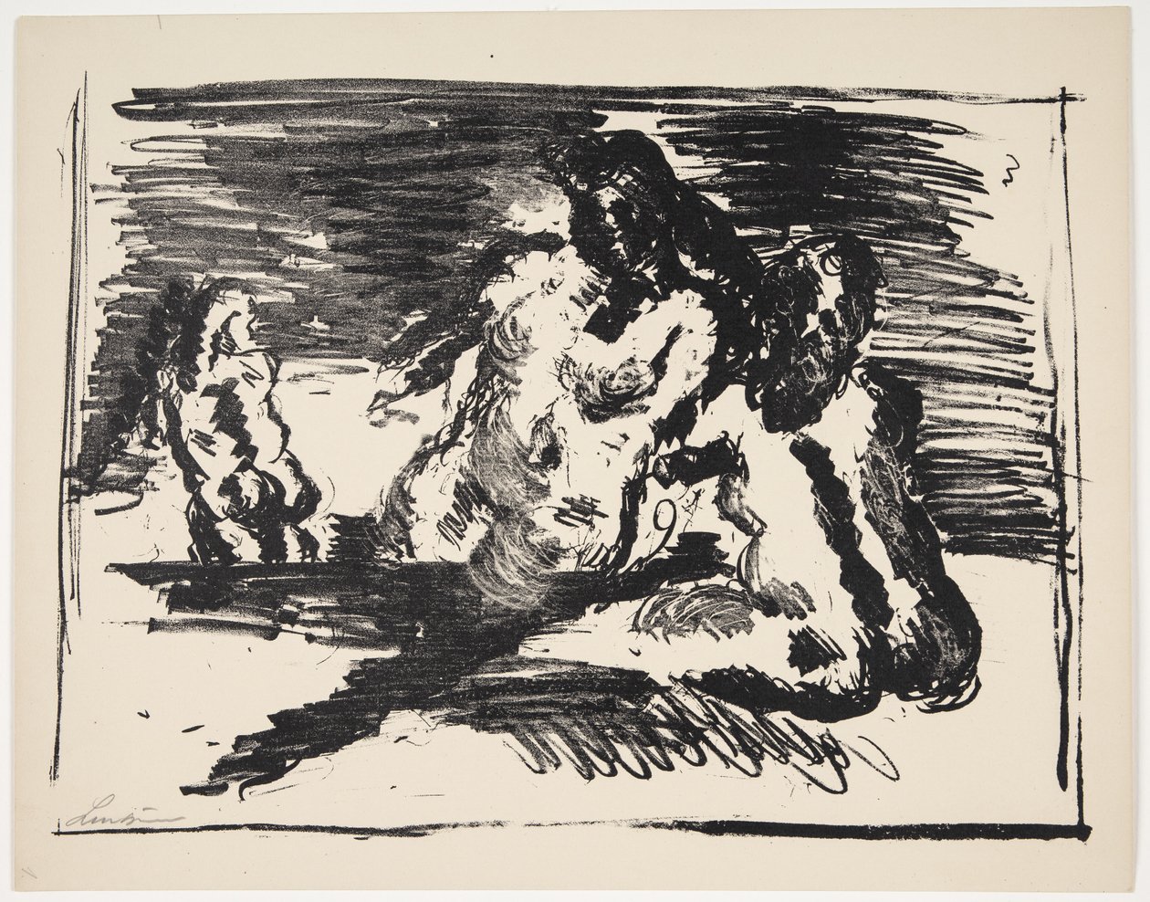 Blad fra "Klingens Kunstnermappe Nr. 2" af Vilhelm Lundstrøm