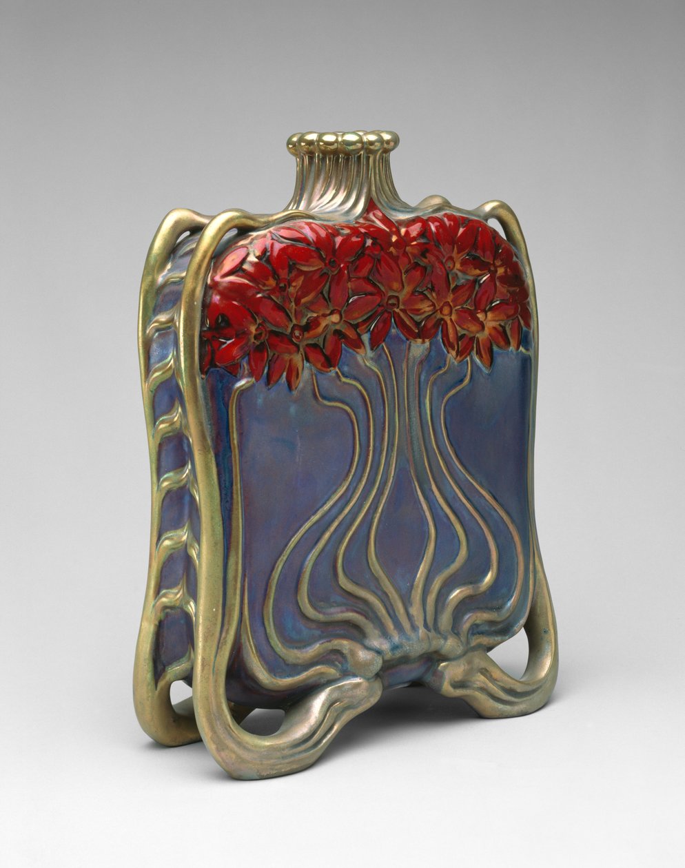 Flaske, 1890-1900 (porcelæn) af Vilmos Zsolnay