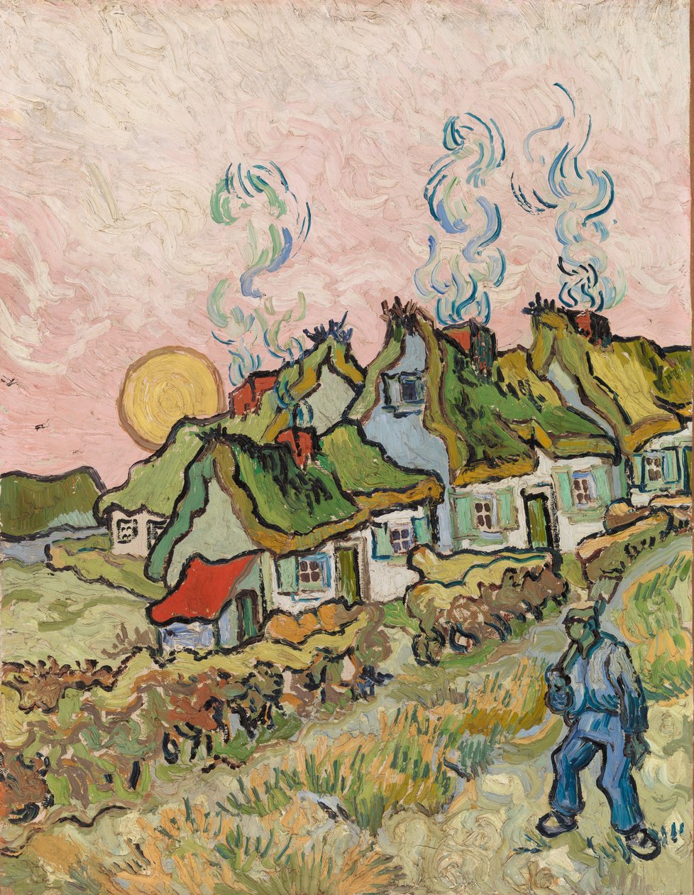 Huse og Figur af Vincent van Gogh