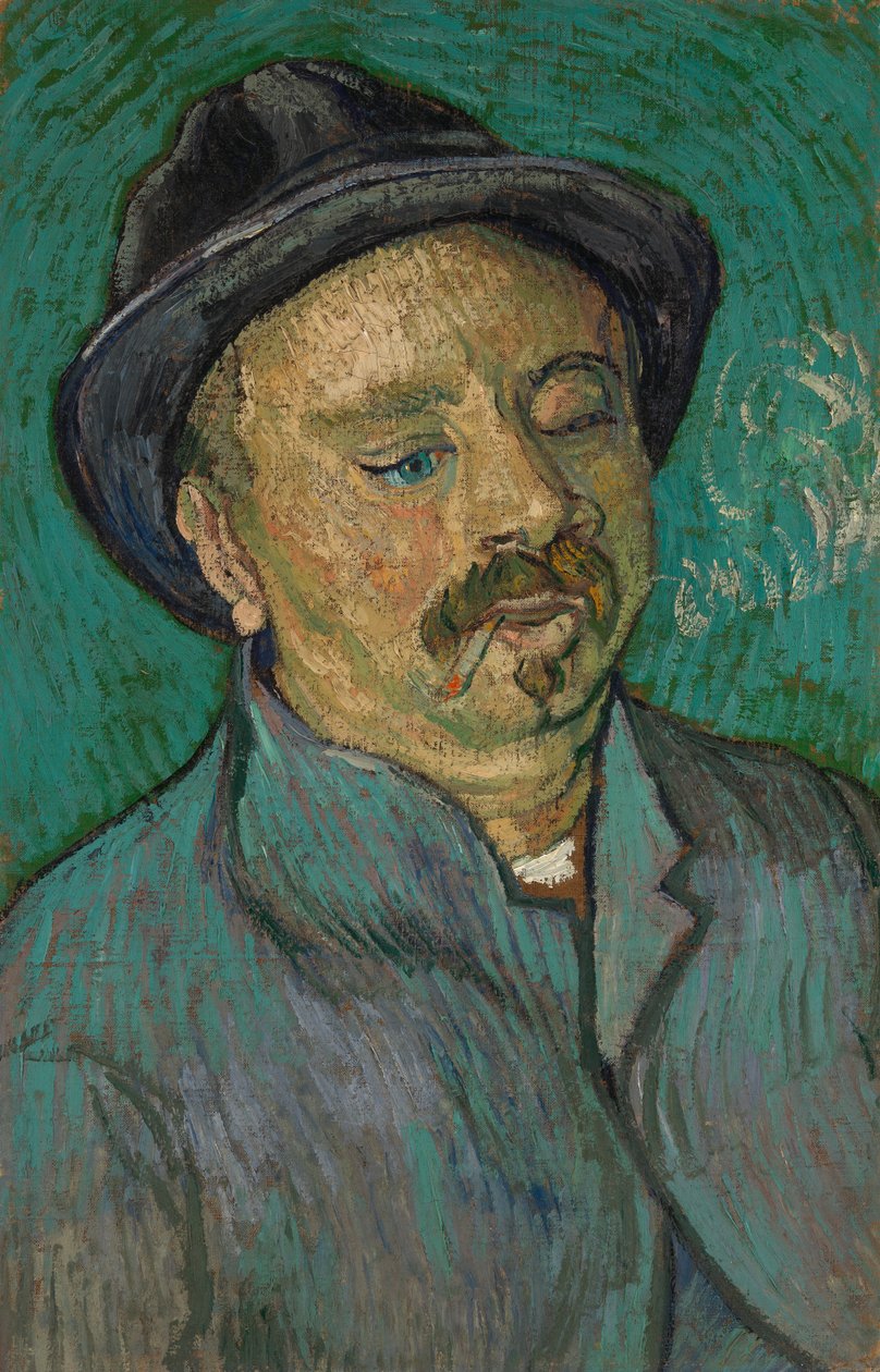 Portræt af en enøjet mand af Vincent van Gogh