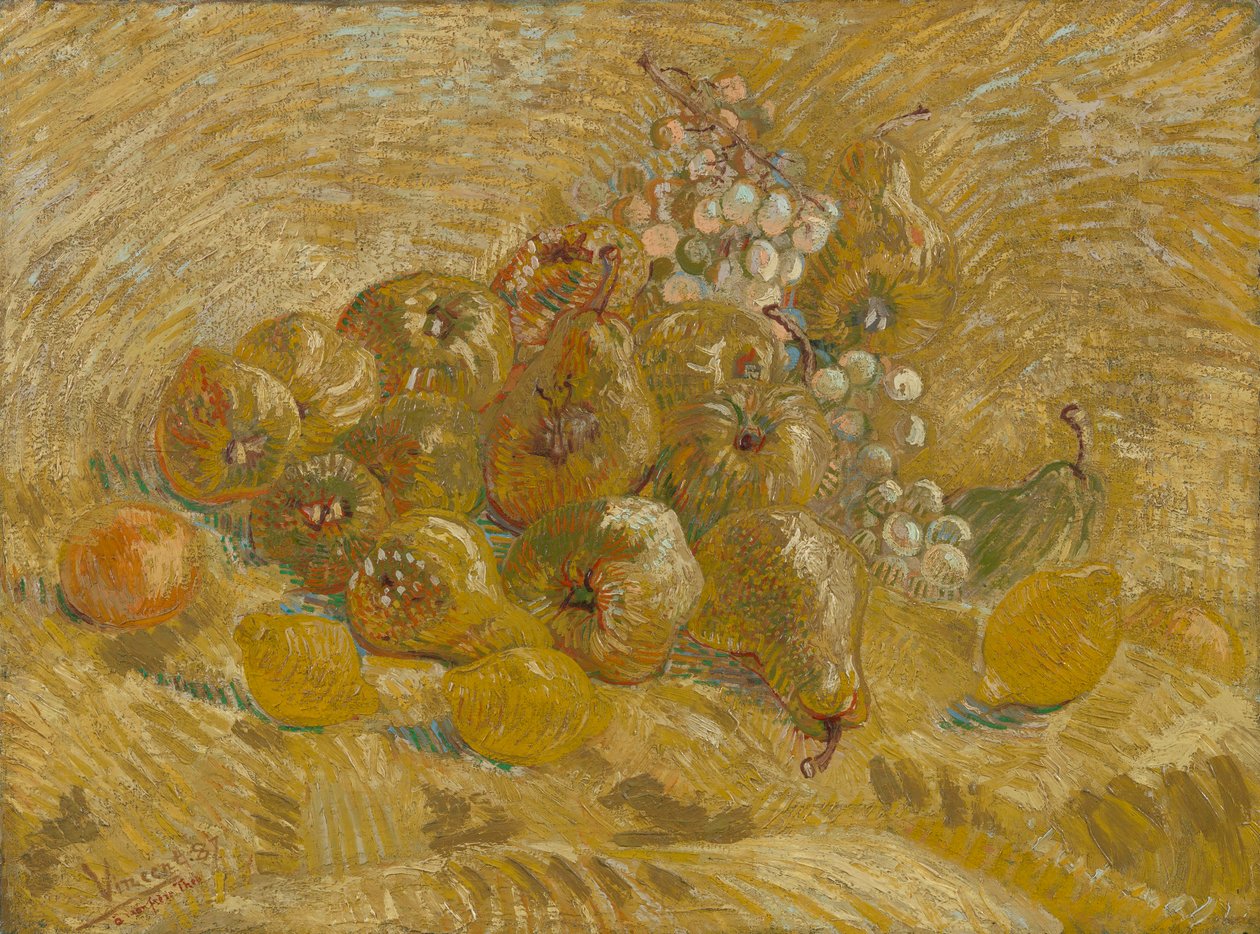 Kvæder, citroner, pærer og druer af Vincent van Gogh