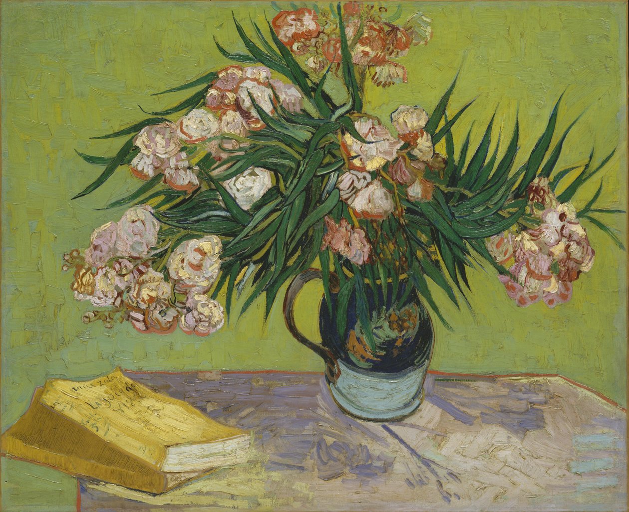 Stilleben med oleander af Vincent van Gogh
