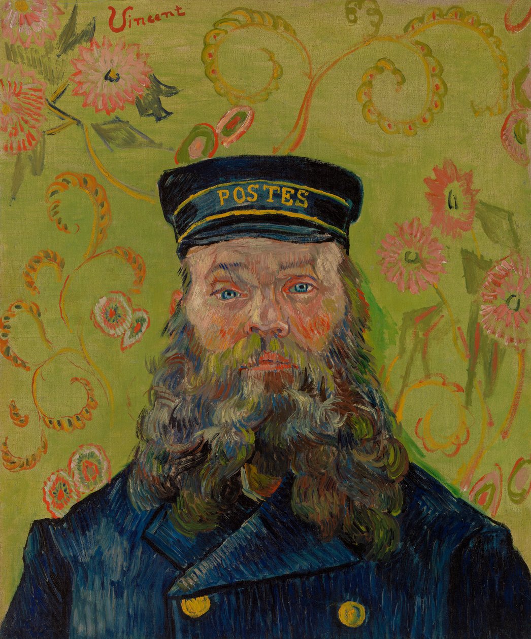 The Postman (Joseph-Étienne Roulin) af Vincent van Gogh