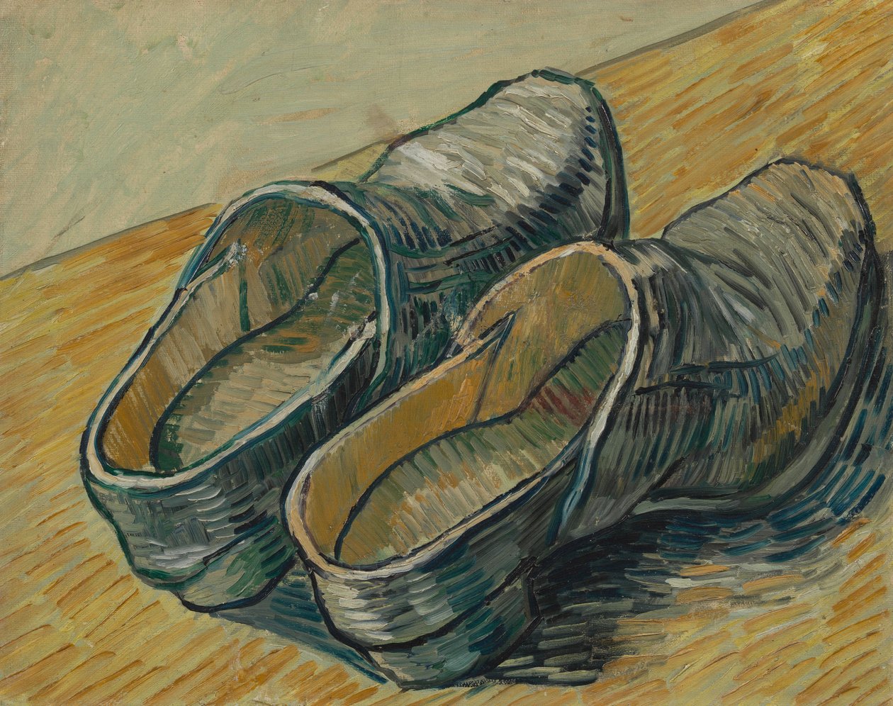 Et par læder træsko af Vincent van Gogh