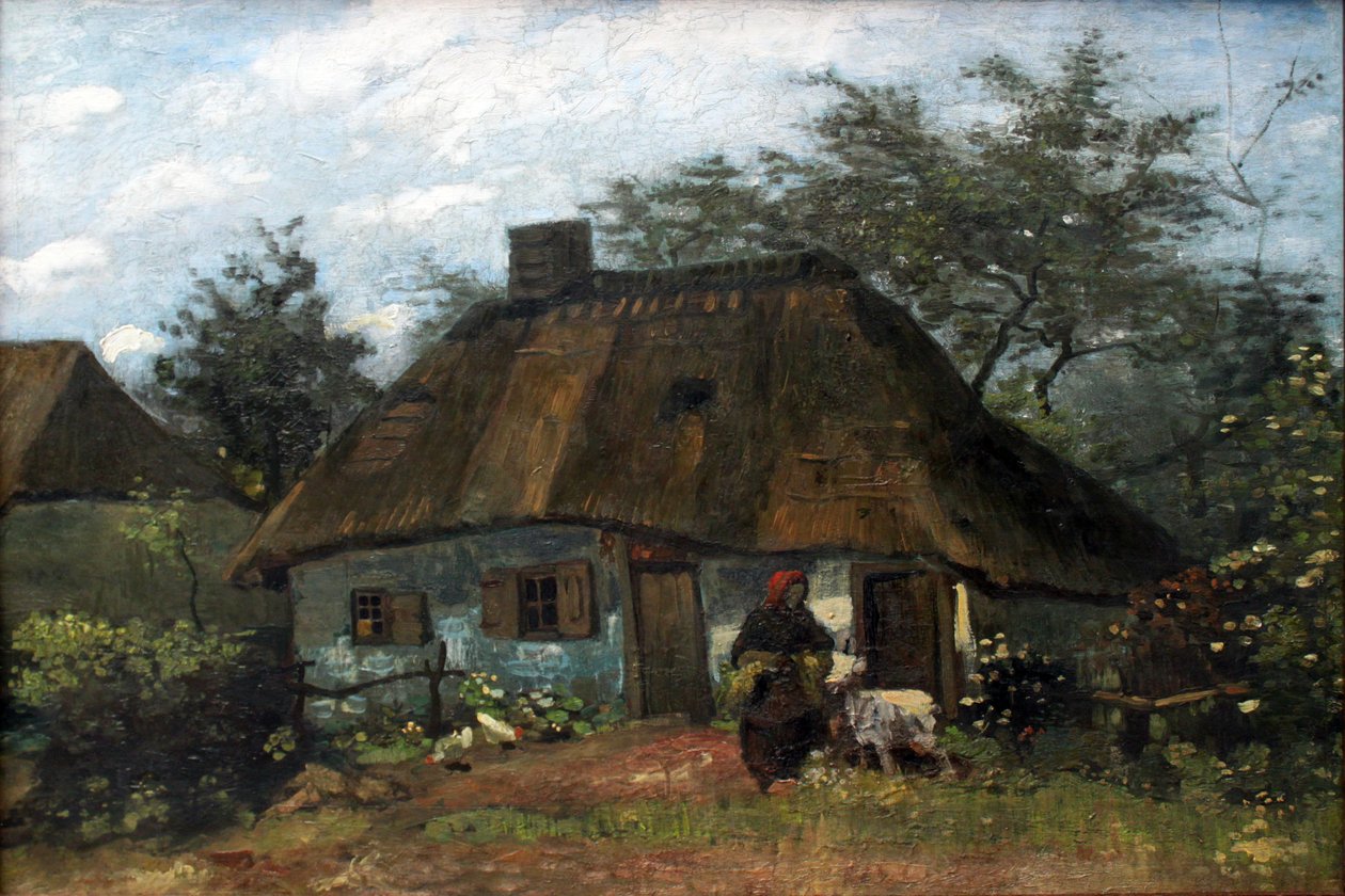 Bondegård i Nuenen (La Chaumiére) af Vincent van Gogh