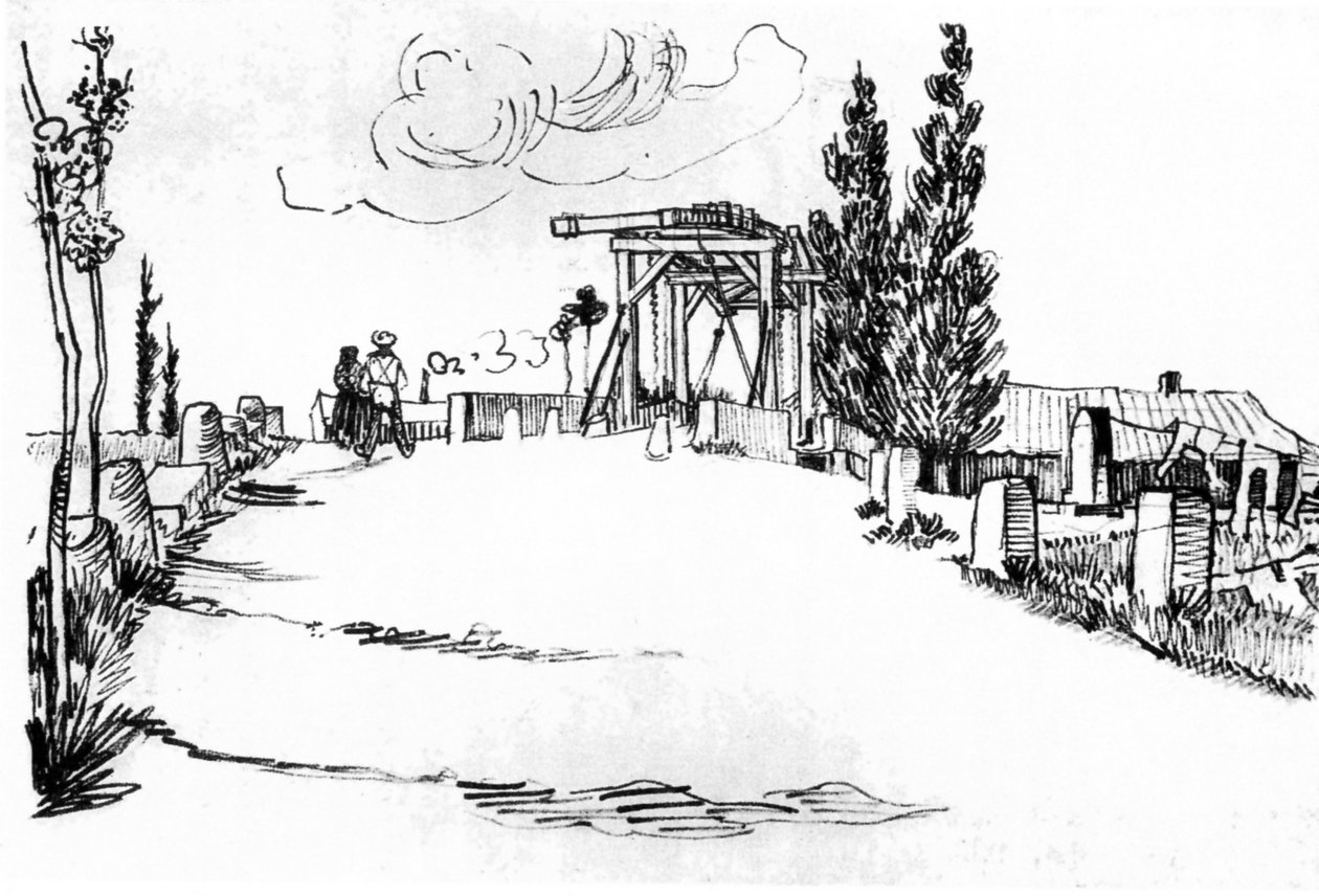 Langlois -broen nær Arles (The Drawbridge) af Vincent van Gogh