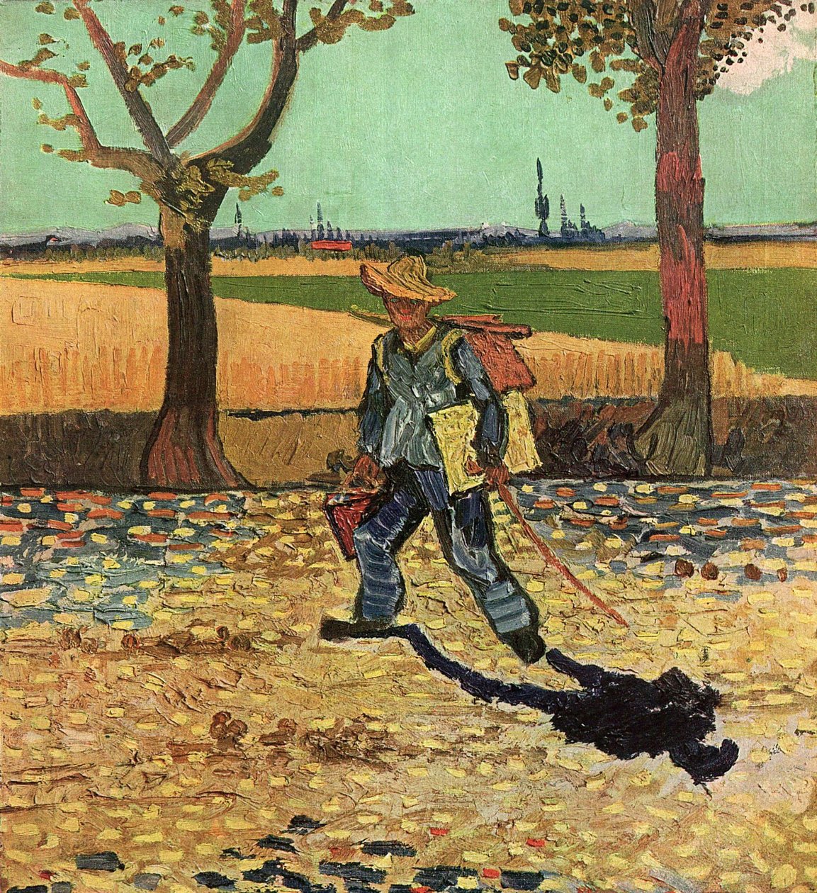 Mand med rygsæk, 1888 af Vincent van Gogh
