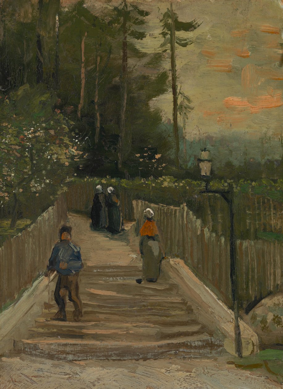 Sti i Montmartre af Vincent van Gogh