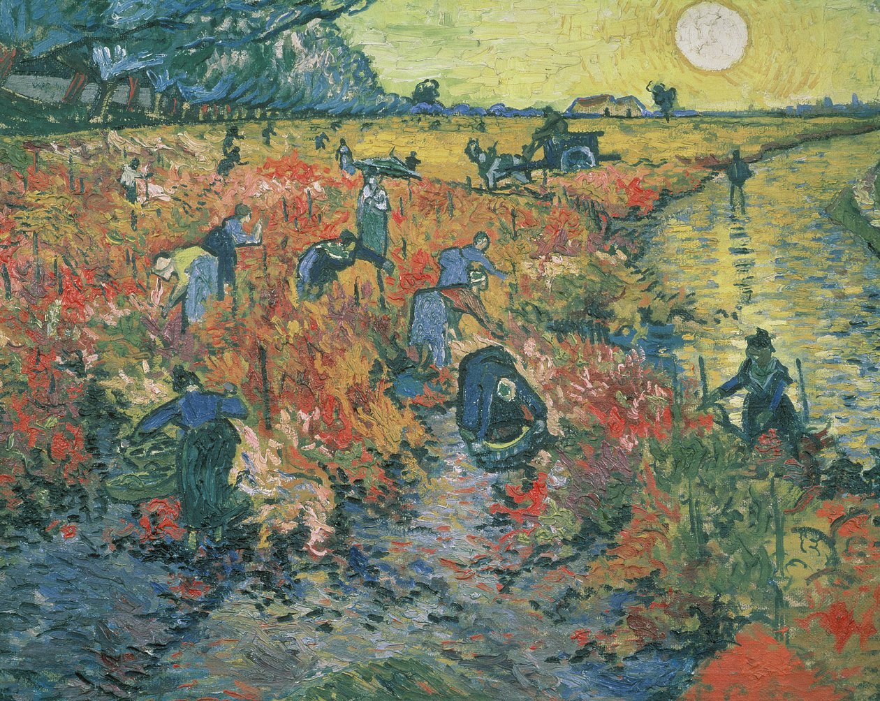 Røde vingårde i Arles, 1888 af Vincent van Gogh