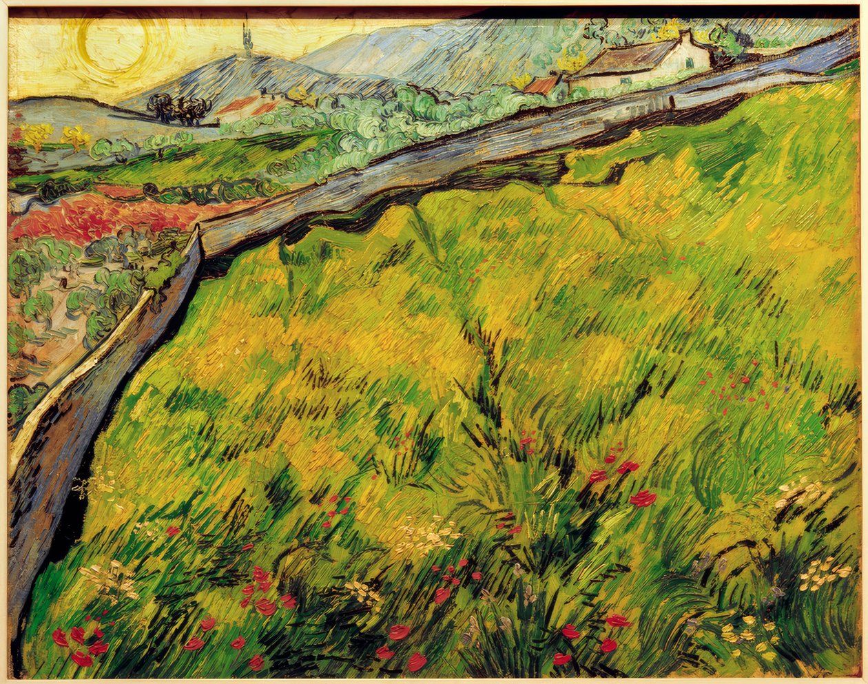 Frømark ved solopgang af Vincent van Gogh