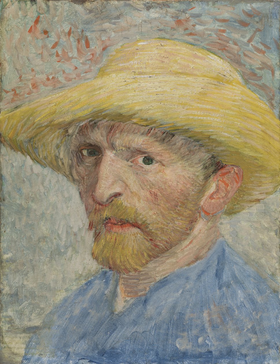 Selvportræt, 1887 (olie på lærred fastgjort på panel) af Vincent van Gogh