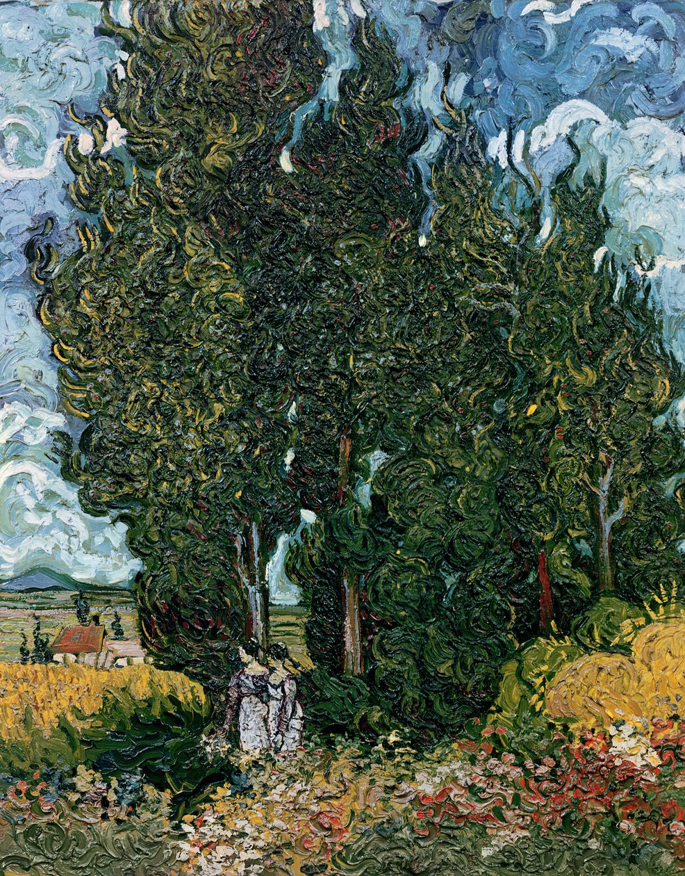 Cypresserne, ca. 1889-90 af Vincent van Gogh