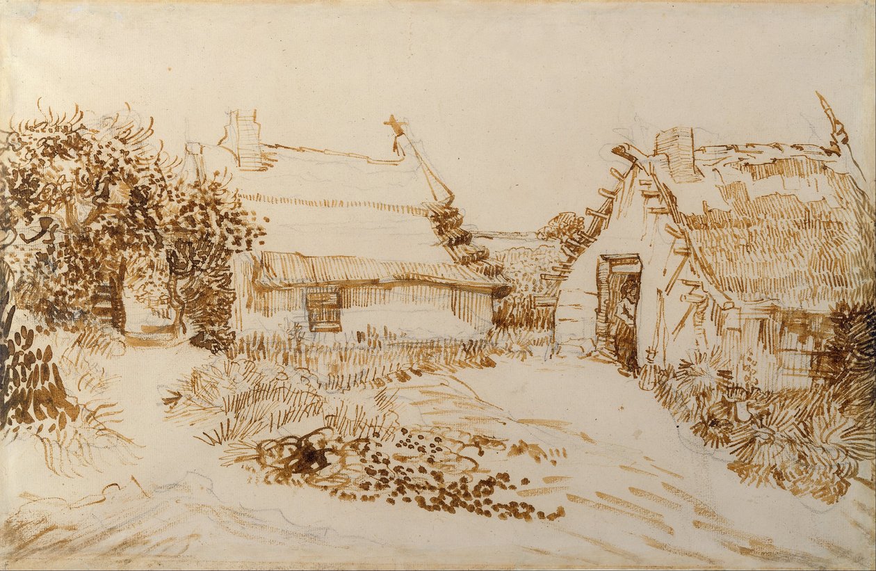 To hytter i Saintes-Maries-de-la-Mer af Vincent van Gogh