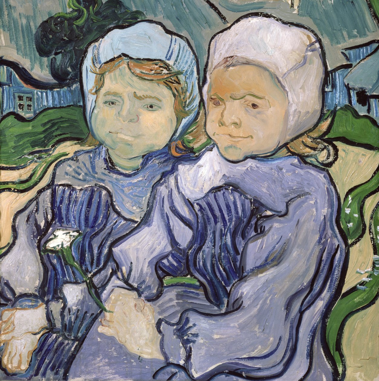 To små piger, 1890 af Vincent van Gogh