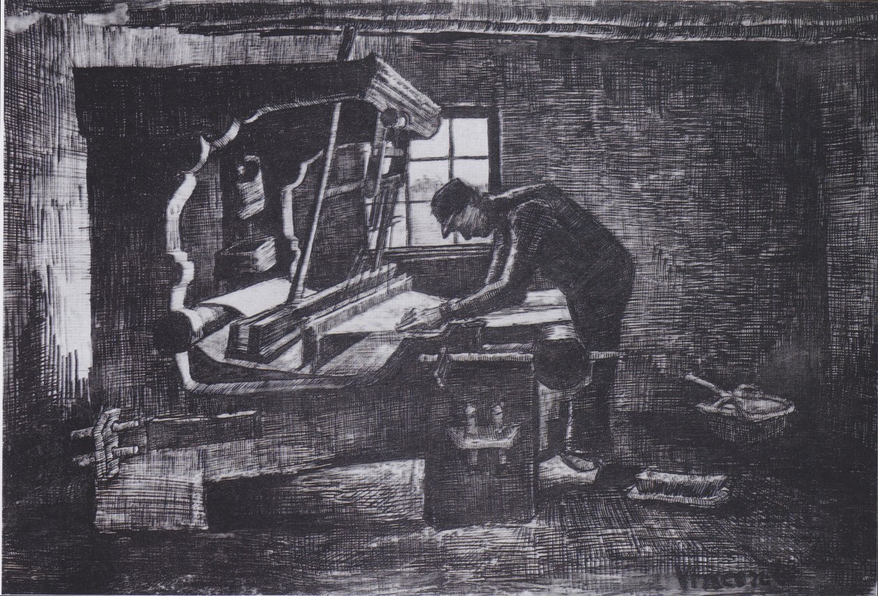 Weber am Webstuhl af Vincent van Gogh