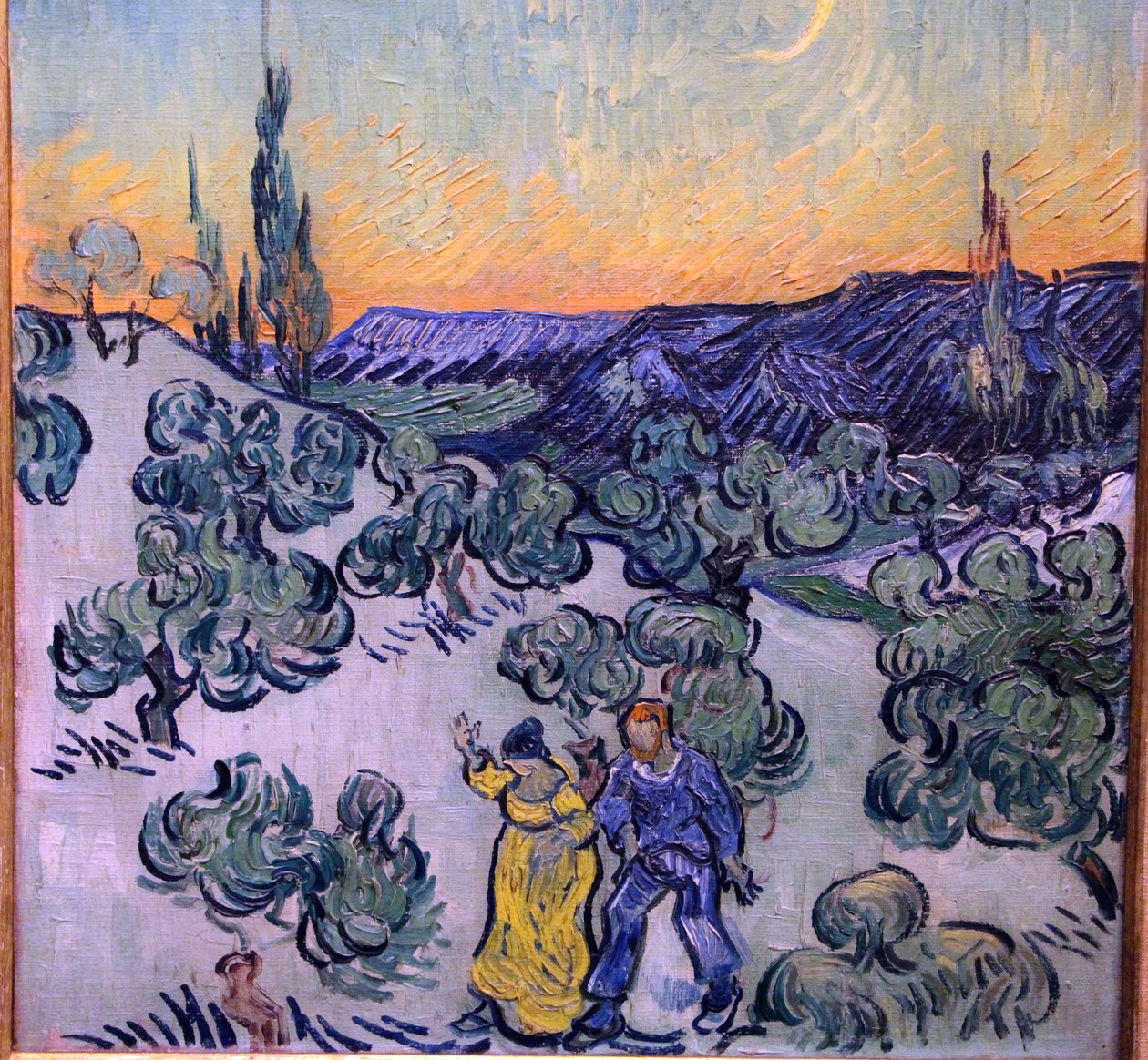 spadseretur i skumringen af Vincent van Gogh