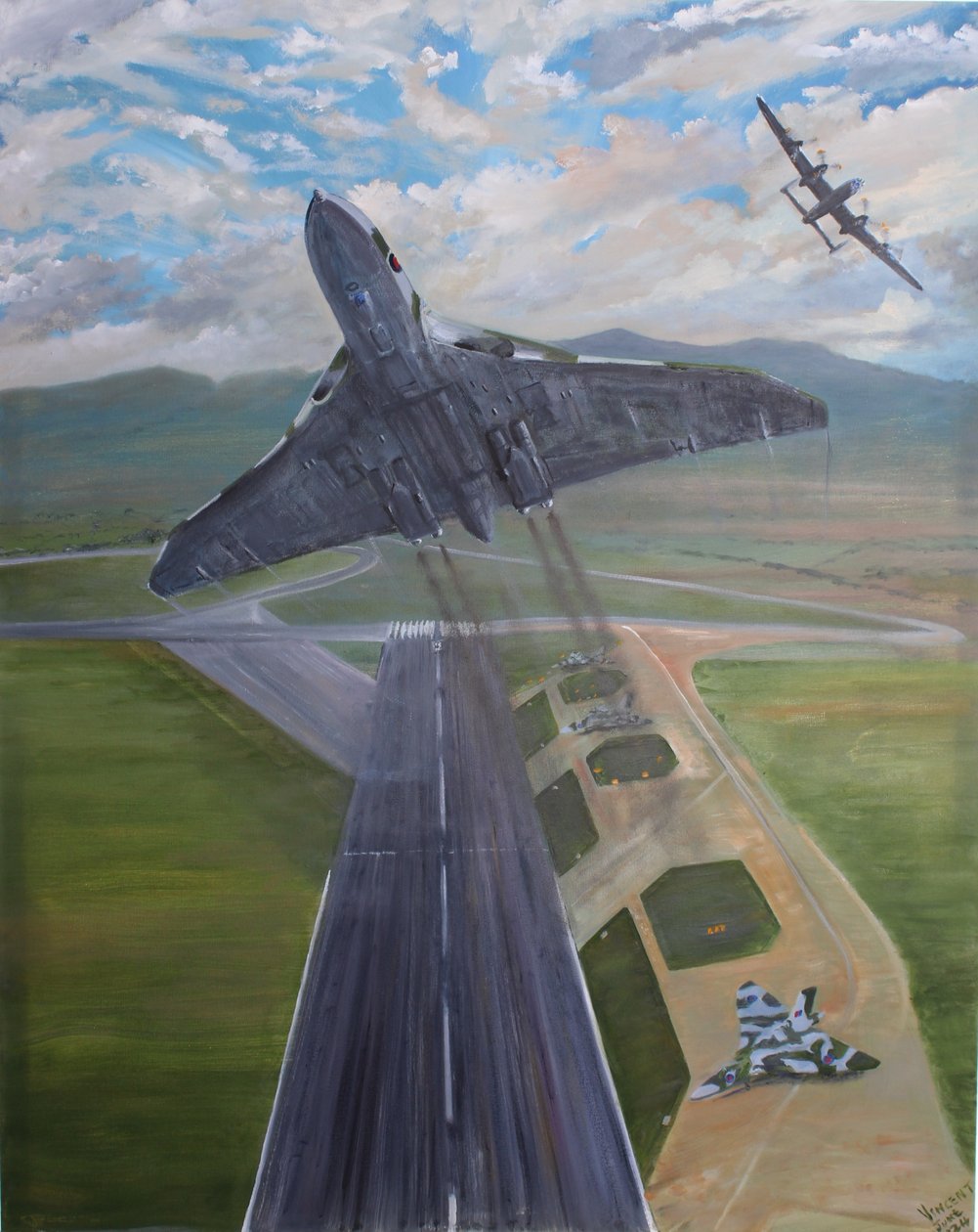 Avro Legends, 2024 (olie på lærred) af Vincent Alexander Booth