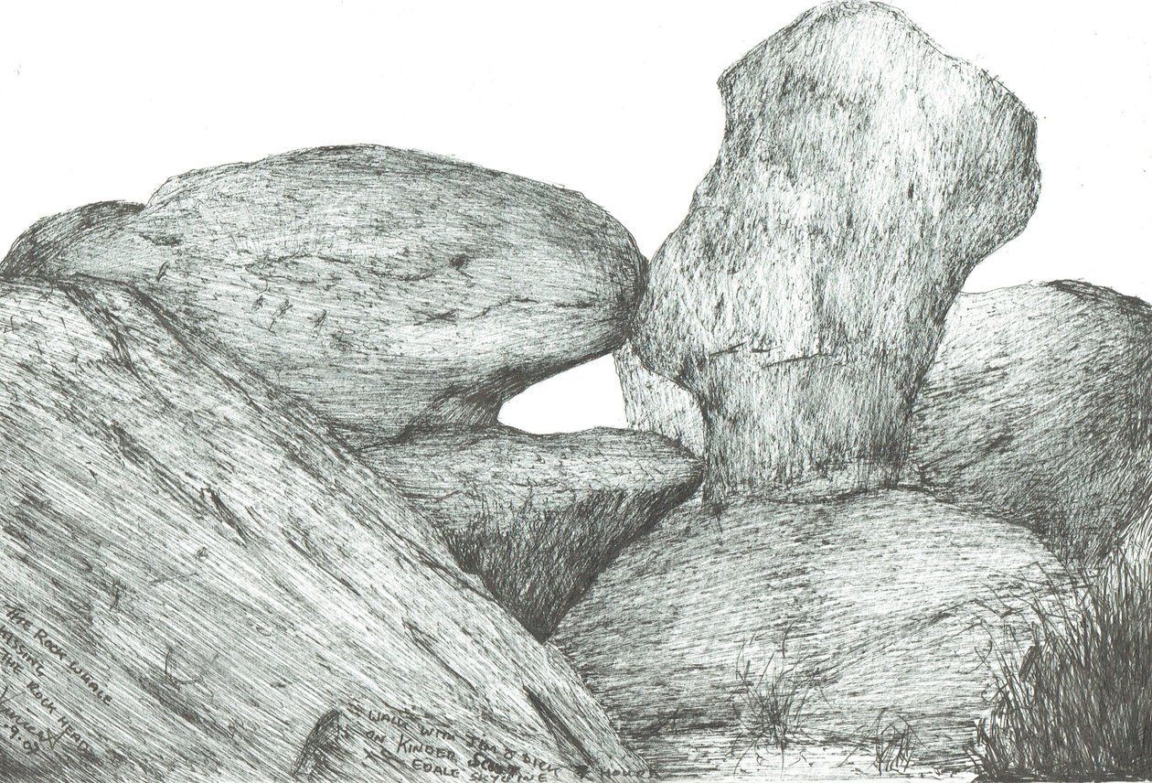 kysse sten på Kinder Scout, 2007 af Vincent Alexander Booth
