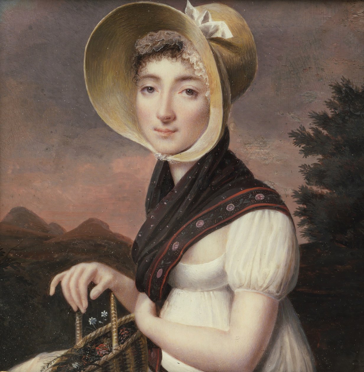 Portræt af en kvinde, ca. 1810. af Vincent Bertrand