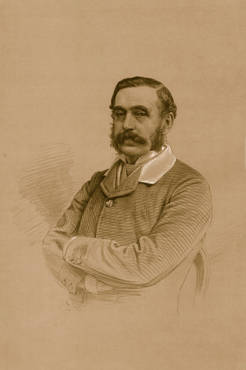 Mr. W.E.Oakeley, 1879. af Vincent Brooks Day and Son