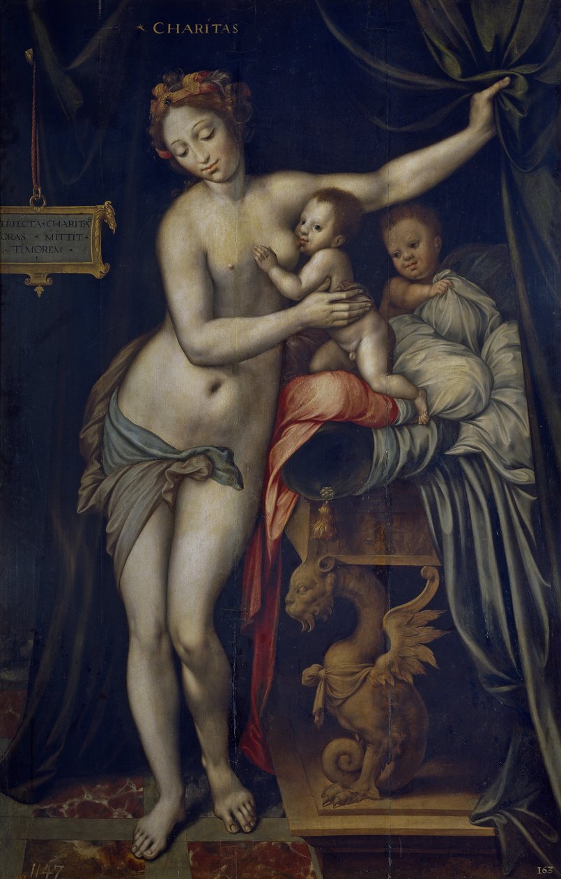 Velgørenhed, af 1555 af Vincent Sellaer
