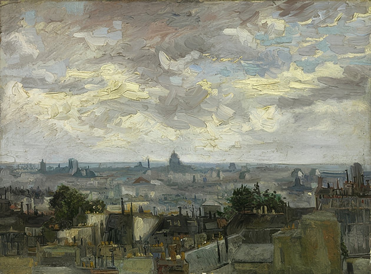 Udsigt over Paris. 1886 af Vincent van Gogh