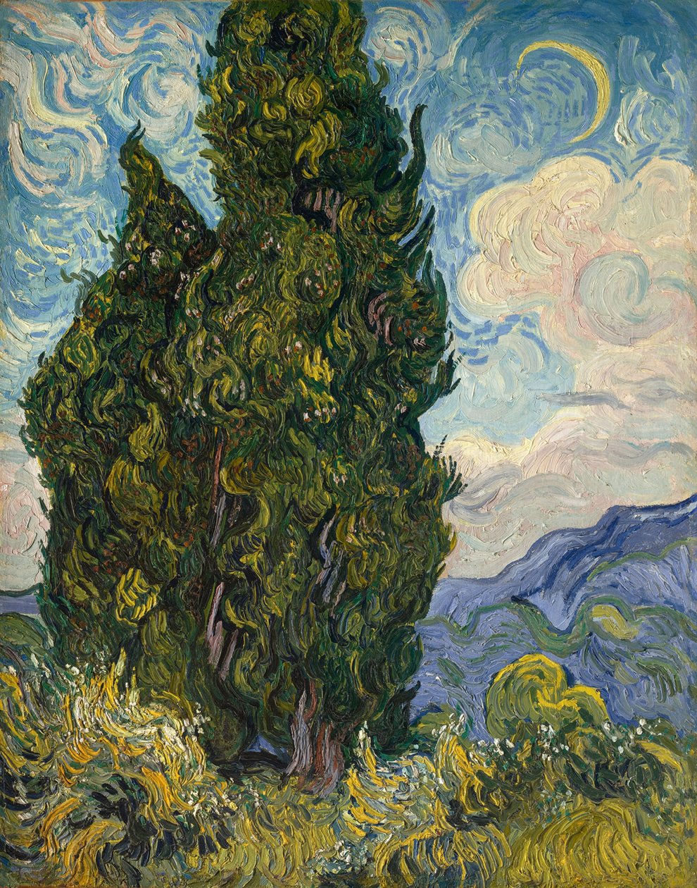 Cypresser af Vincent van Gogh