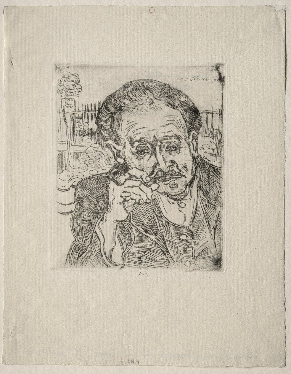 Dr. Gachet, 1890. af Vincent van Gogh