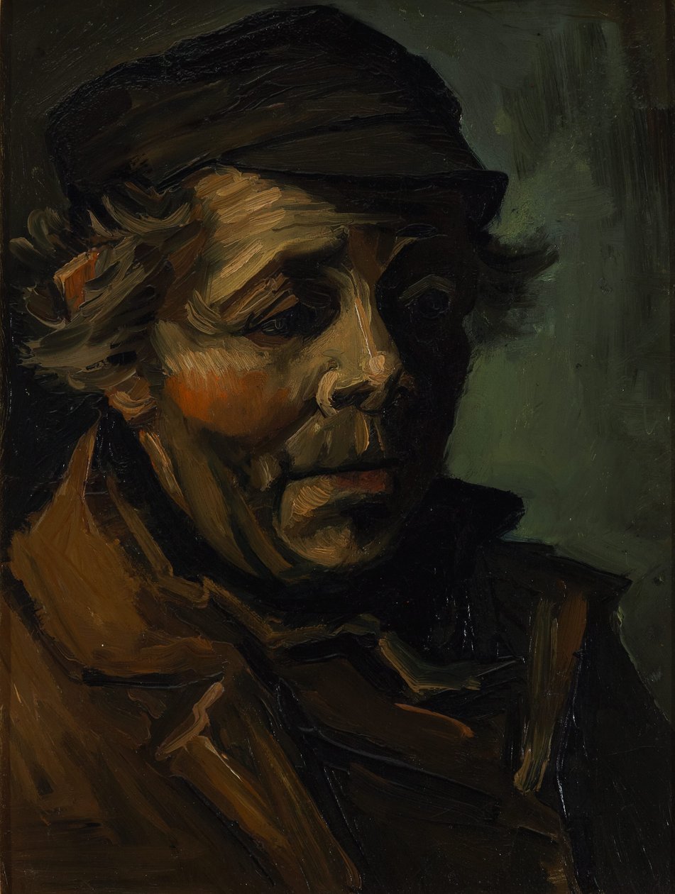 Overhoved for en bonde, 1884 af Vincent van Gogh