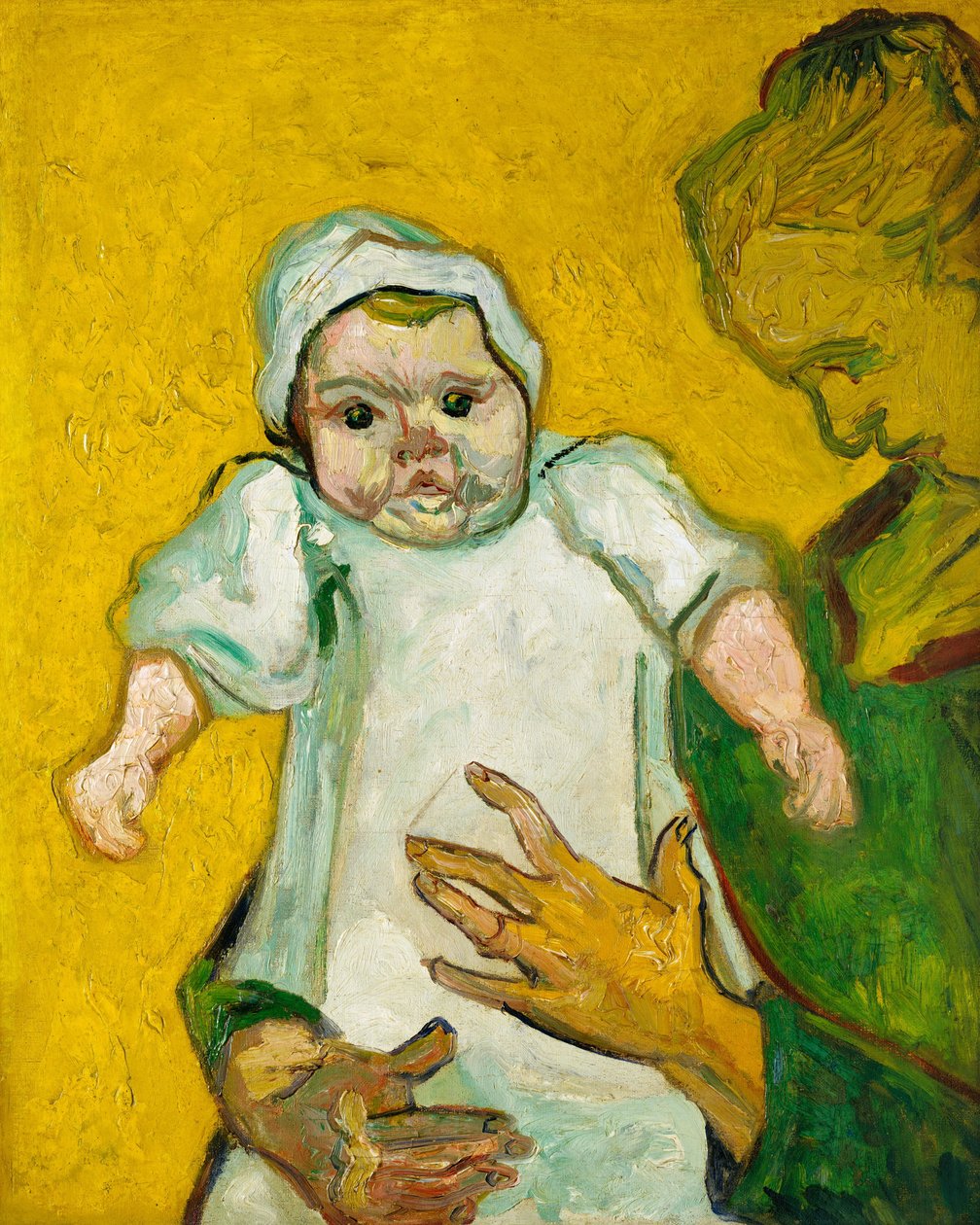 Madame Roulin og hendes baby, 1888. af Vincent van Gogh
