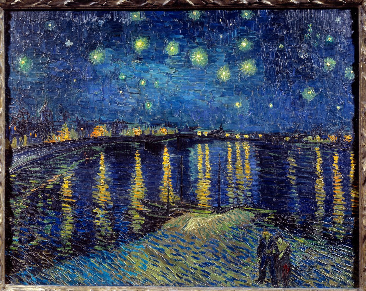 Tähtiyö Rhônen yllä af Vincent van Gogh