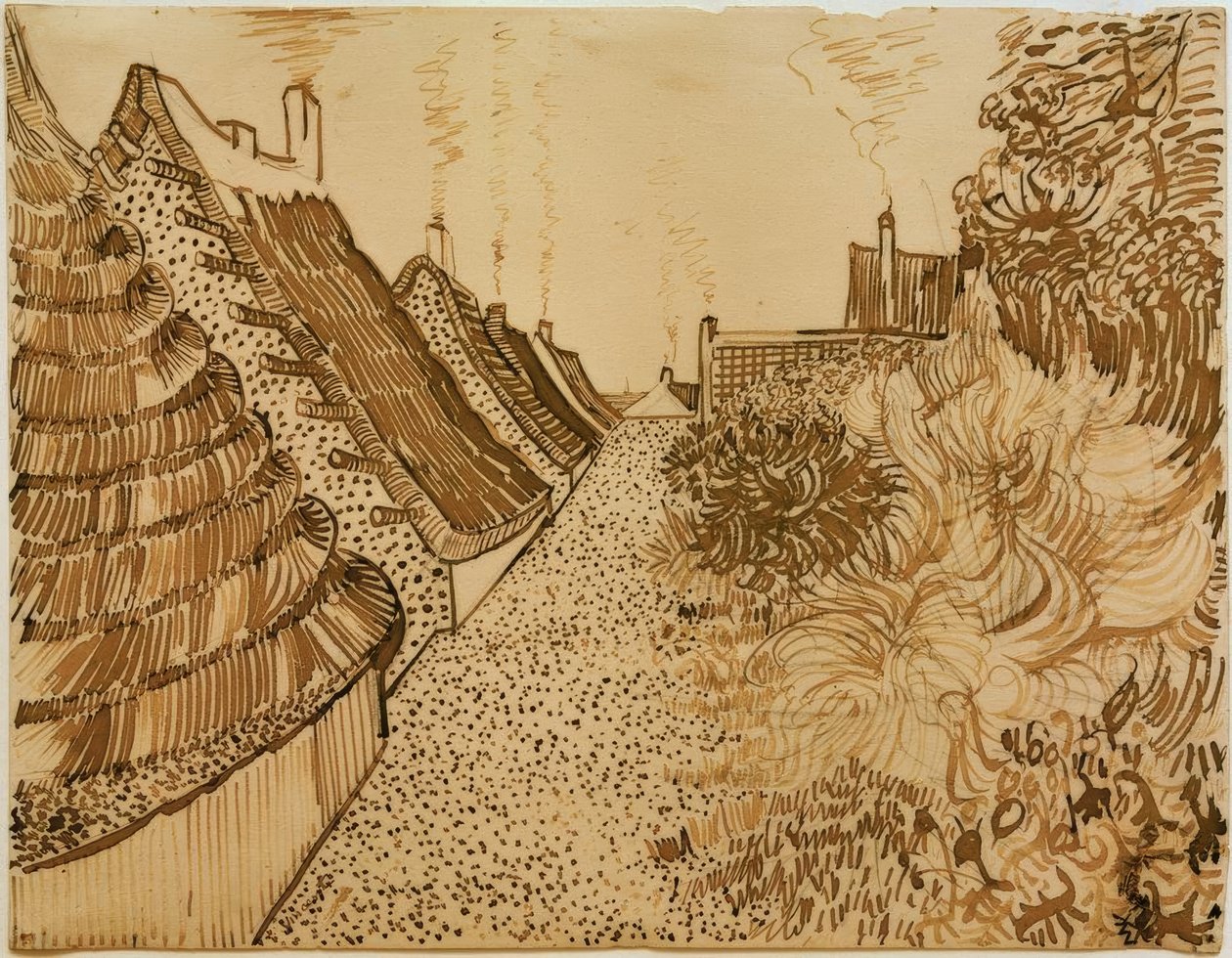 Straße i Saintes-Maries-de-la-Mer af Vincent van Gogh