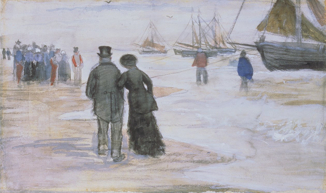 Stranden ved Scheveningen af Vincent van Gogh