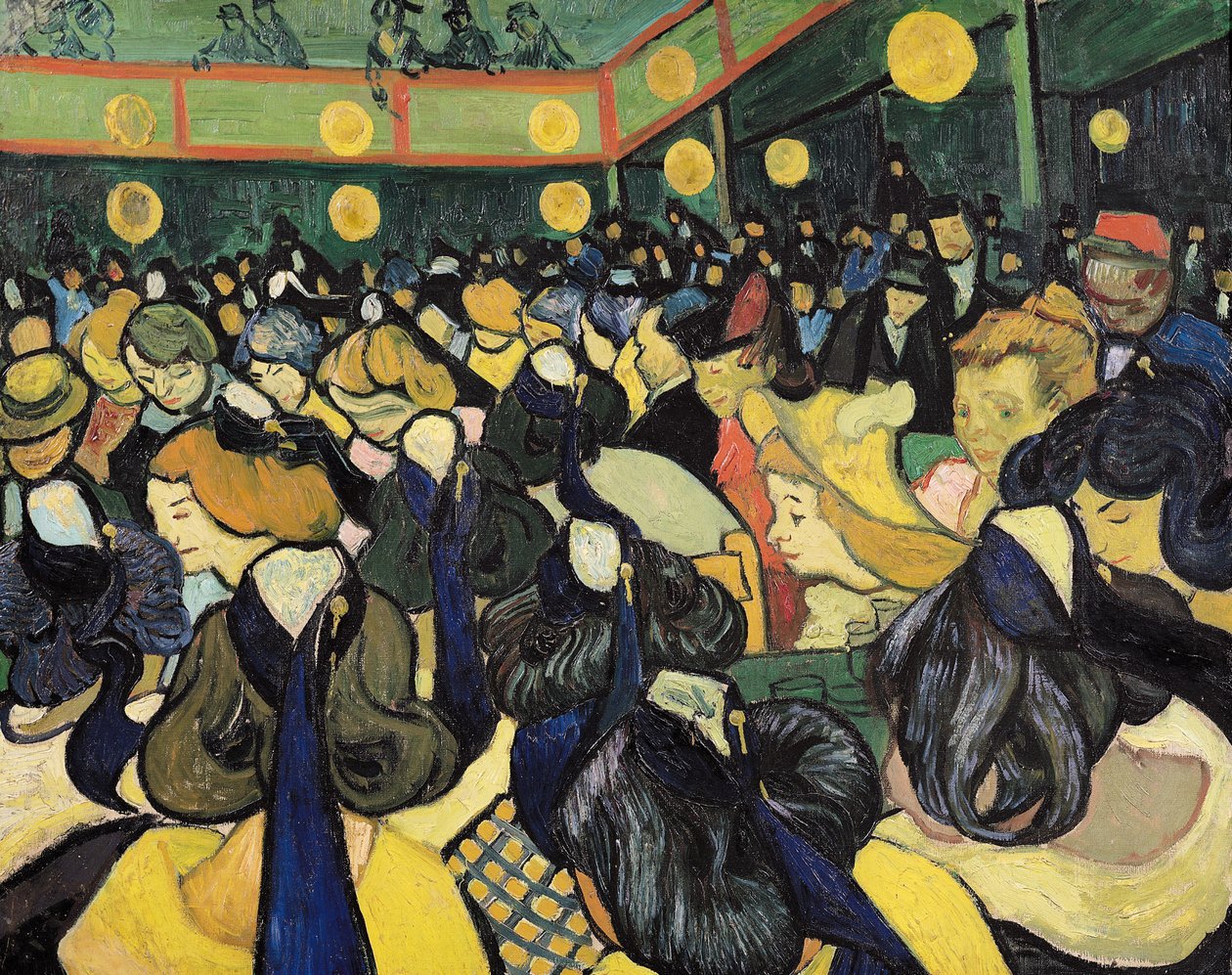 Dansesalen i Arles, 1888 af Vincent van Gogh
