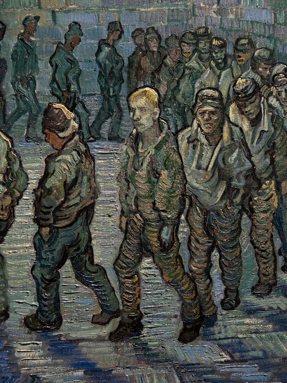 Fængselsgården (detaljer) af Vincent van Gogh