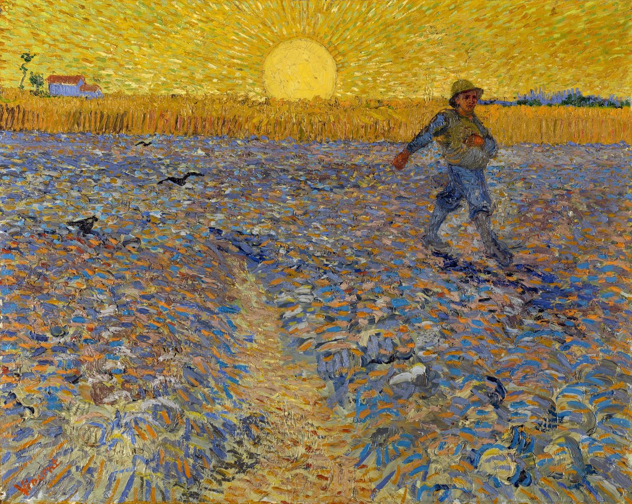 The Sower, ca. 1888 (olie på lærred) af Vincent van Gogh