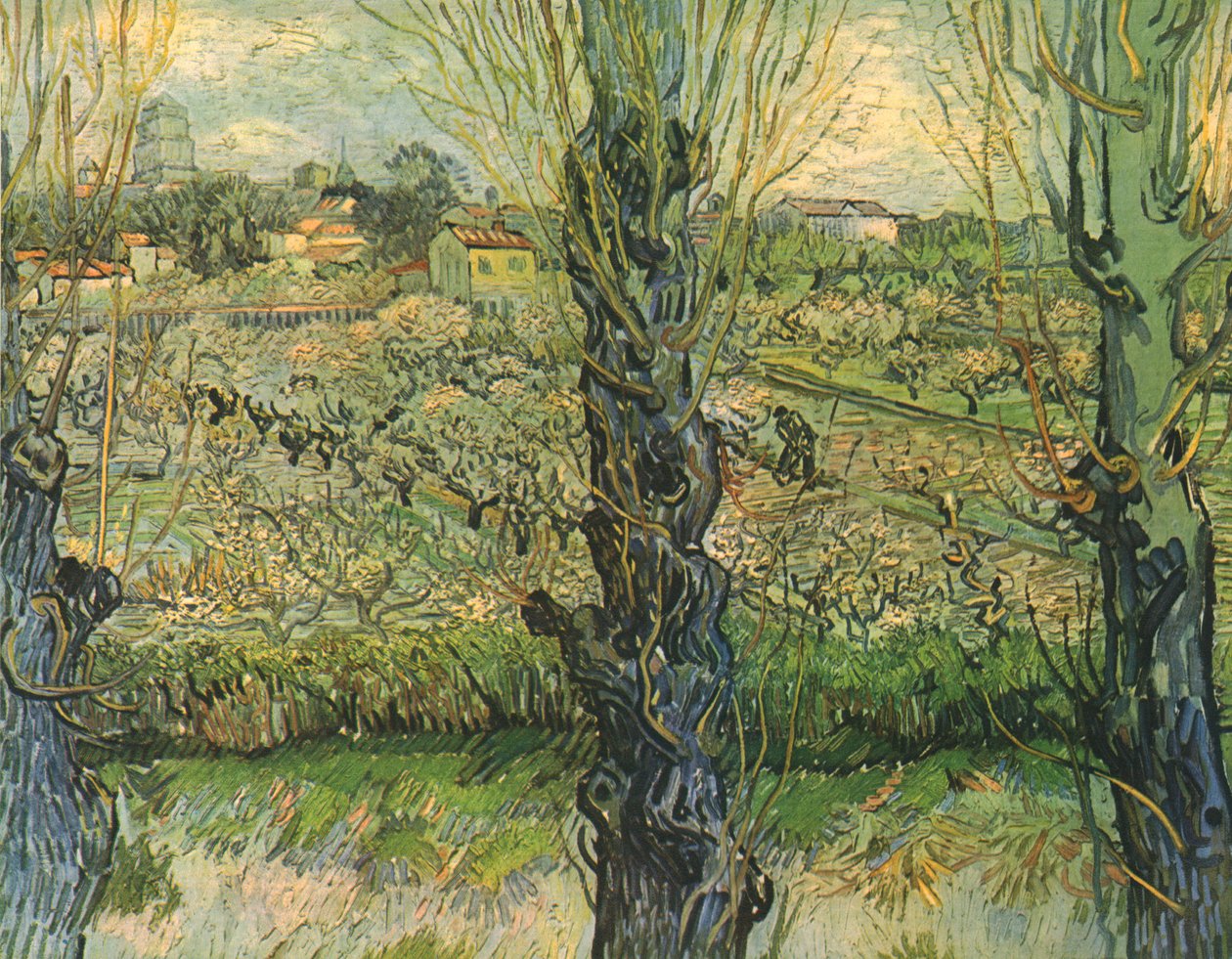 Udsigt over Arles, 1889, 1947. af Vincent van Gogh