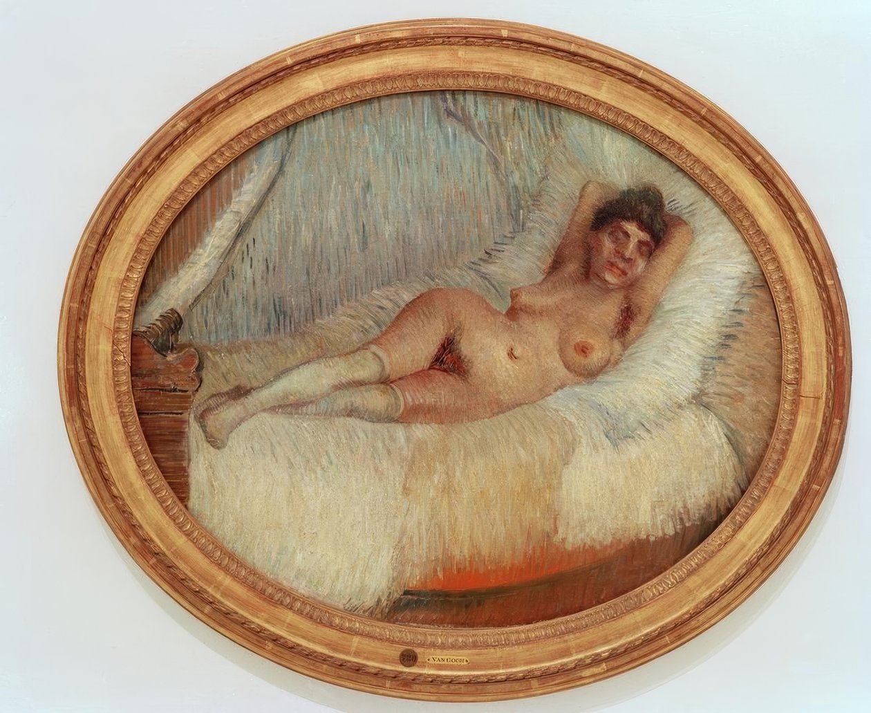 Nøgen kvinde på en seng af Vincent van Gogh