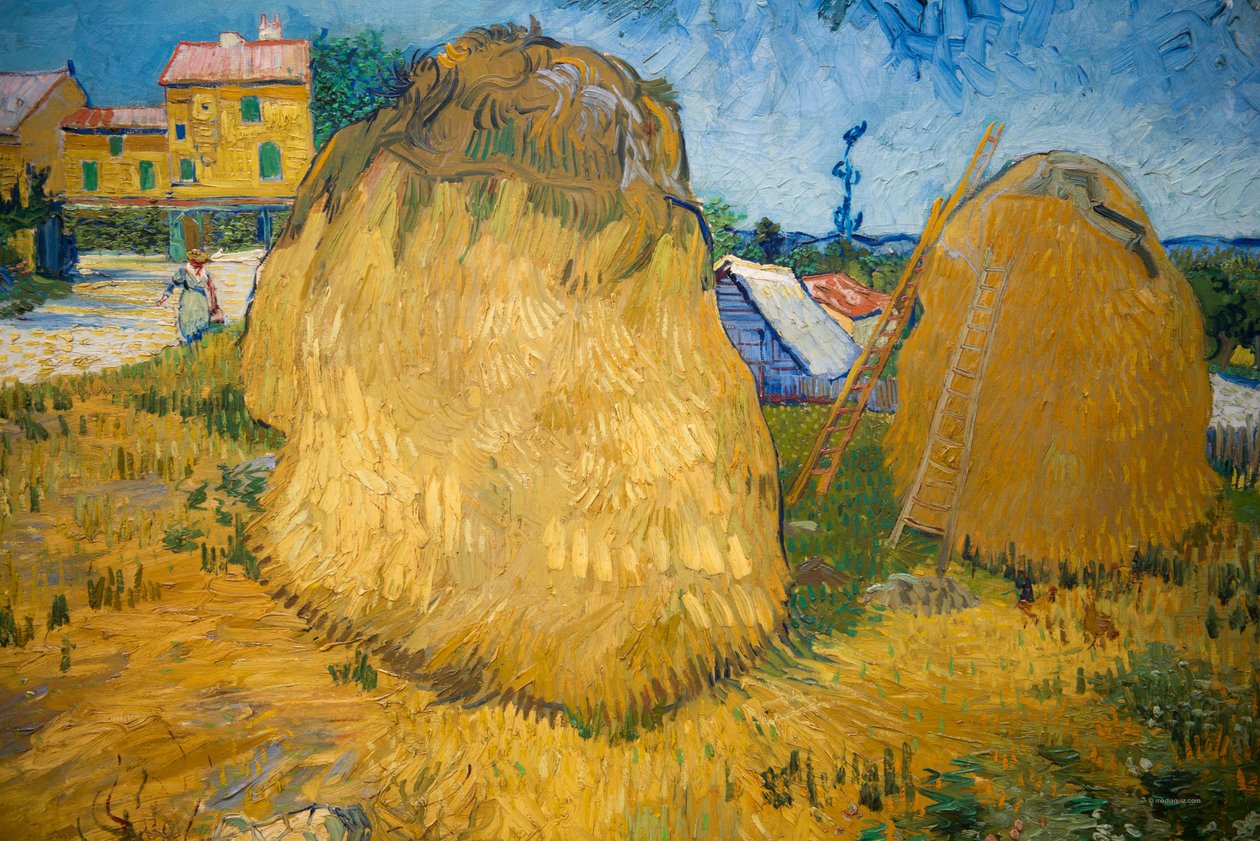 Hvedestakke i Provence af Vincent van Gogh