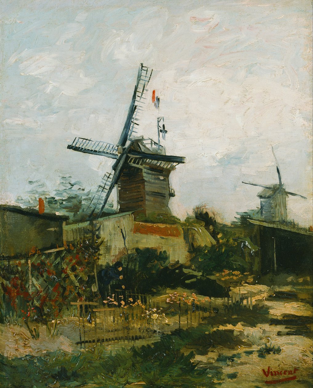 Vindmøller på Montmartre af Vincent van Gogh