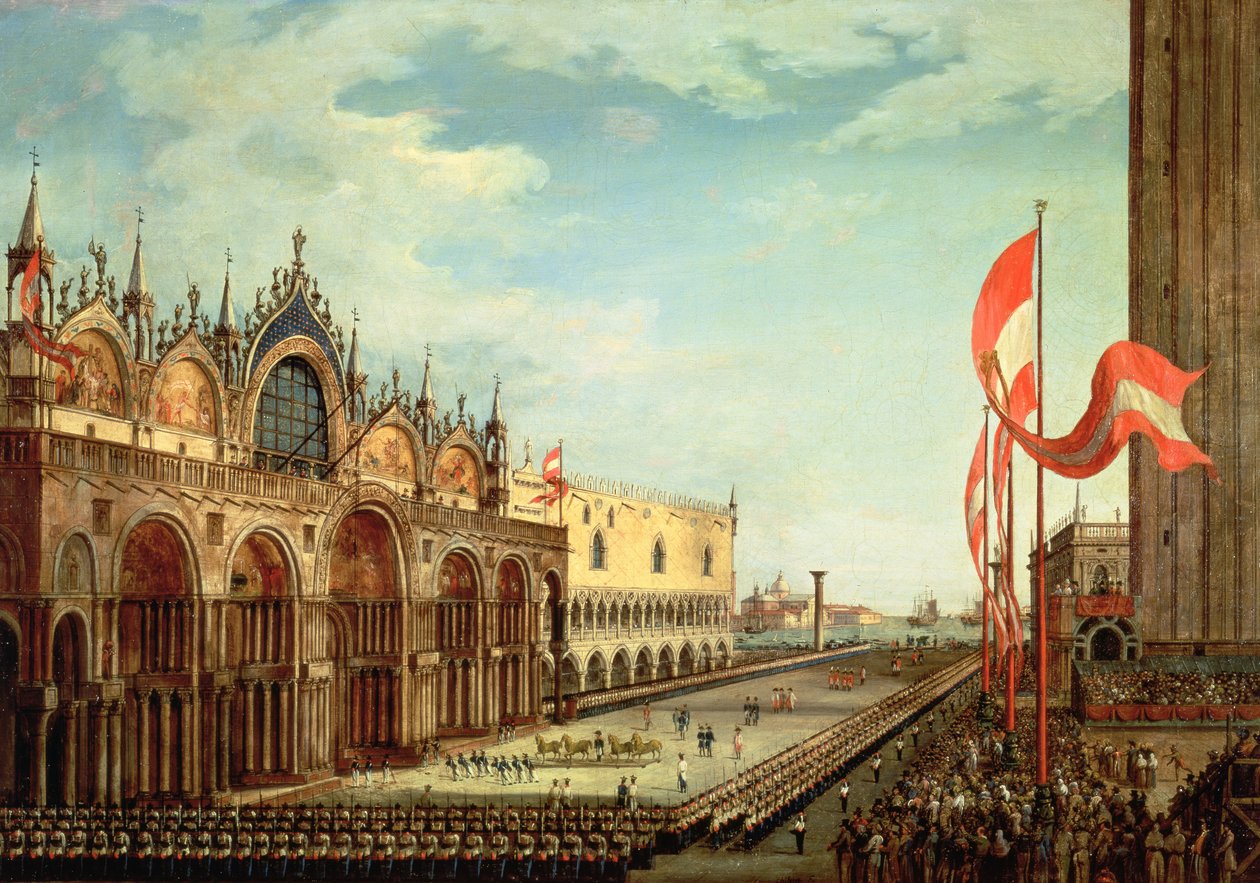St. Mark-troppernes tilbagevenden til Venedig af Vincenzo Chilone