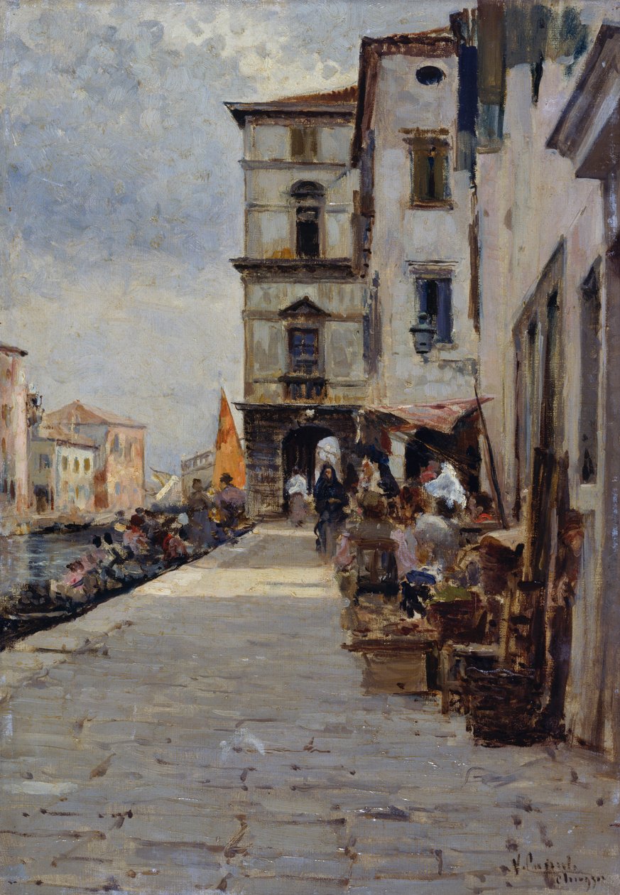Marked i Chioggia af Vincenzo Caprile