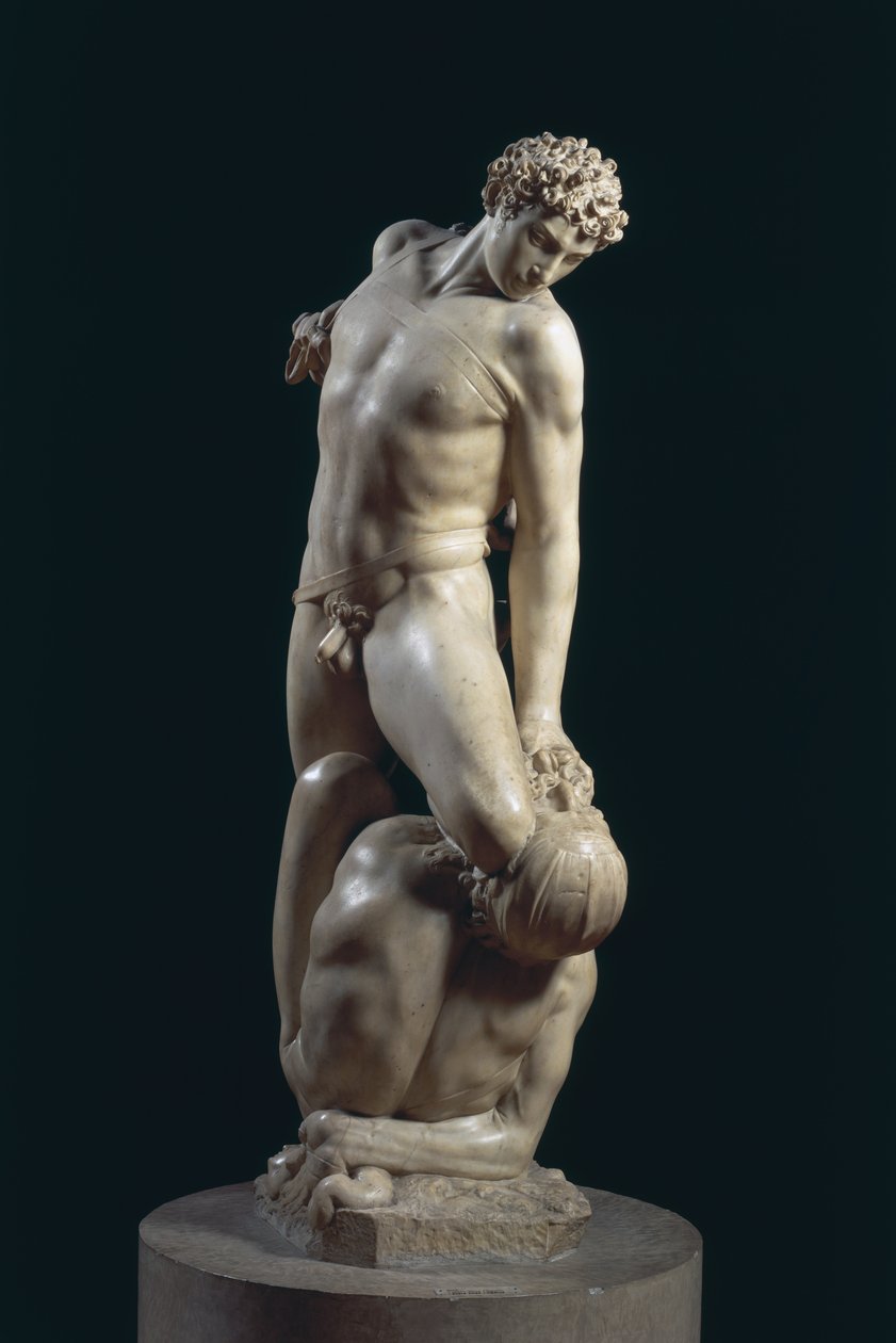 Æren triumferer over bedrageri, ca. 1561 (marmor) af Vincenzo Danti