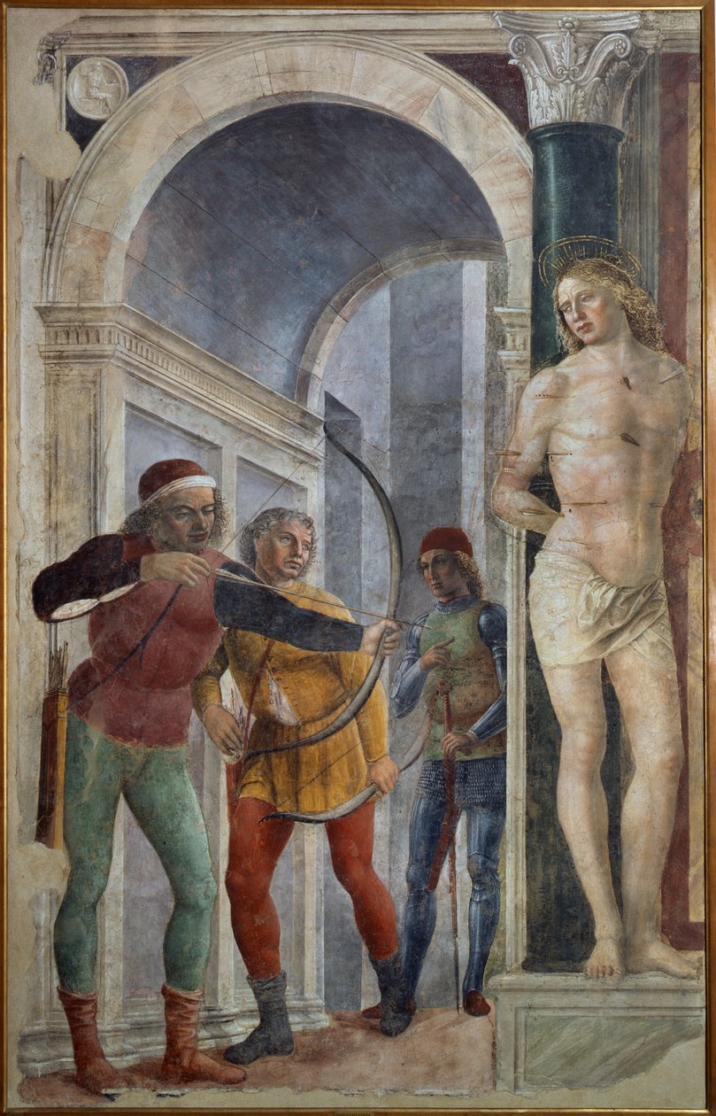 Sankt Sebastians martyrium af Vincenzo Foppa