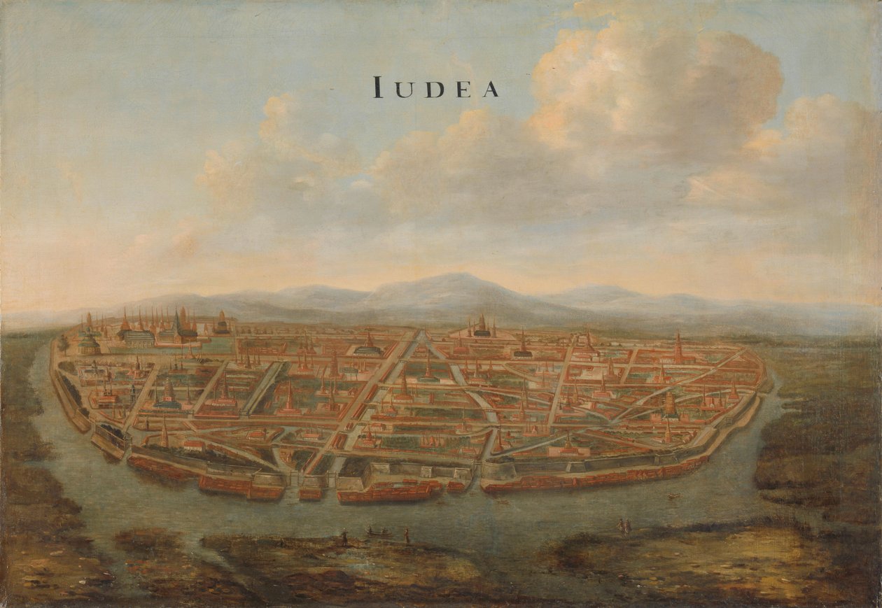 Udsigt over Judæa Ayutthaya, ca 1662-1665. af Vingboons