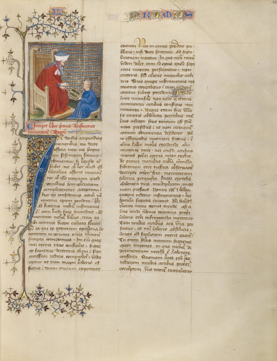 Boethius underviser en ung dreng i aritmetik af Virgil Master