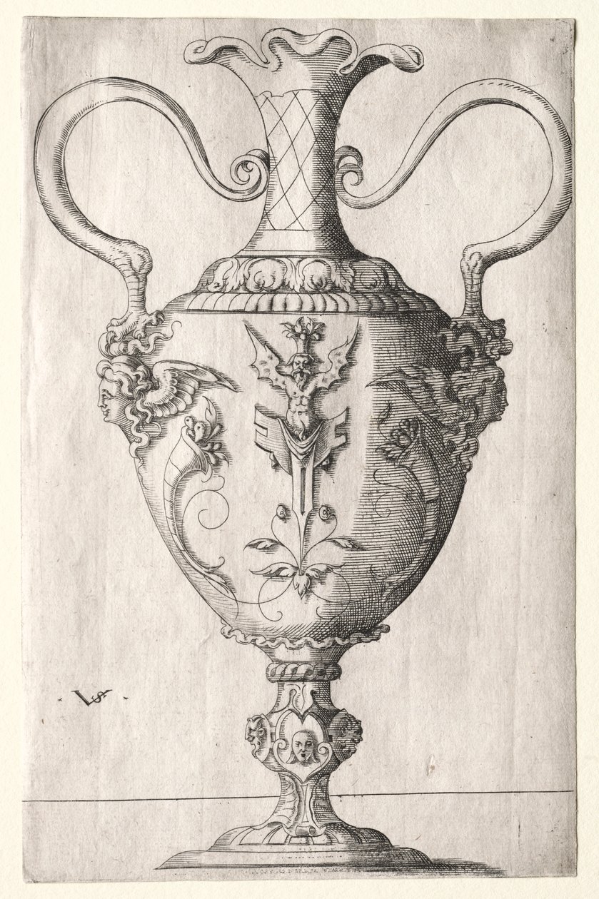 Design til en vase af Virgilius Solis