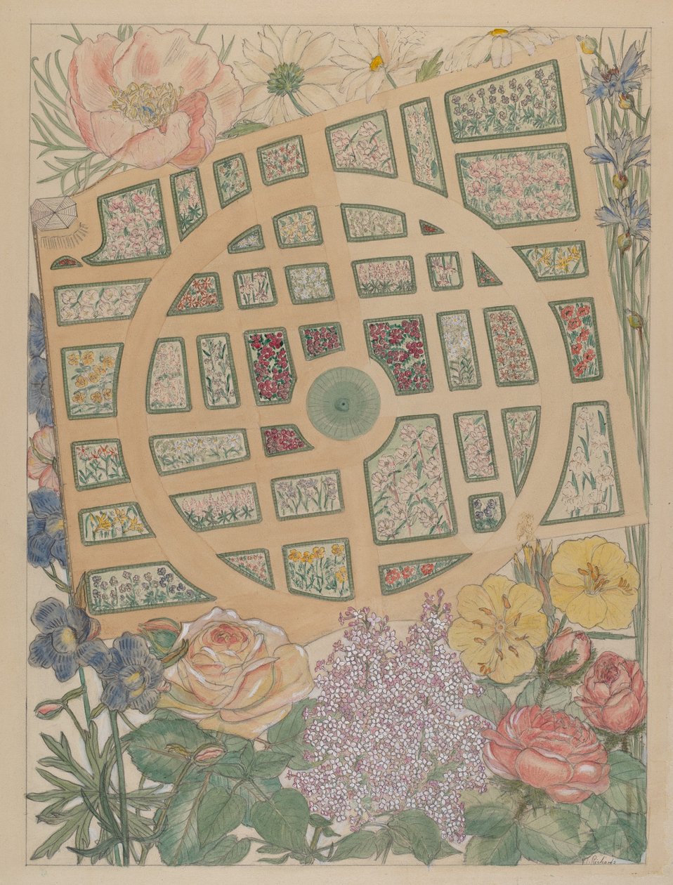 Madame Jumels Have, ca. 1936. af Virginia Richards